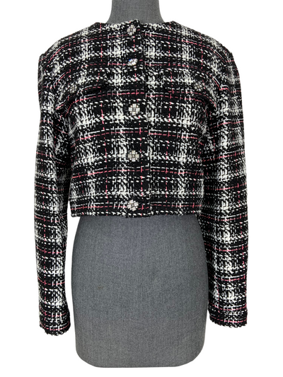 CHANEL Tweed Cropped Jacket Size M-Consigned Designs