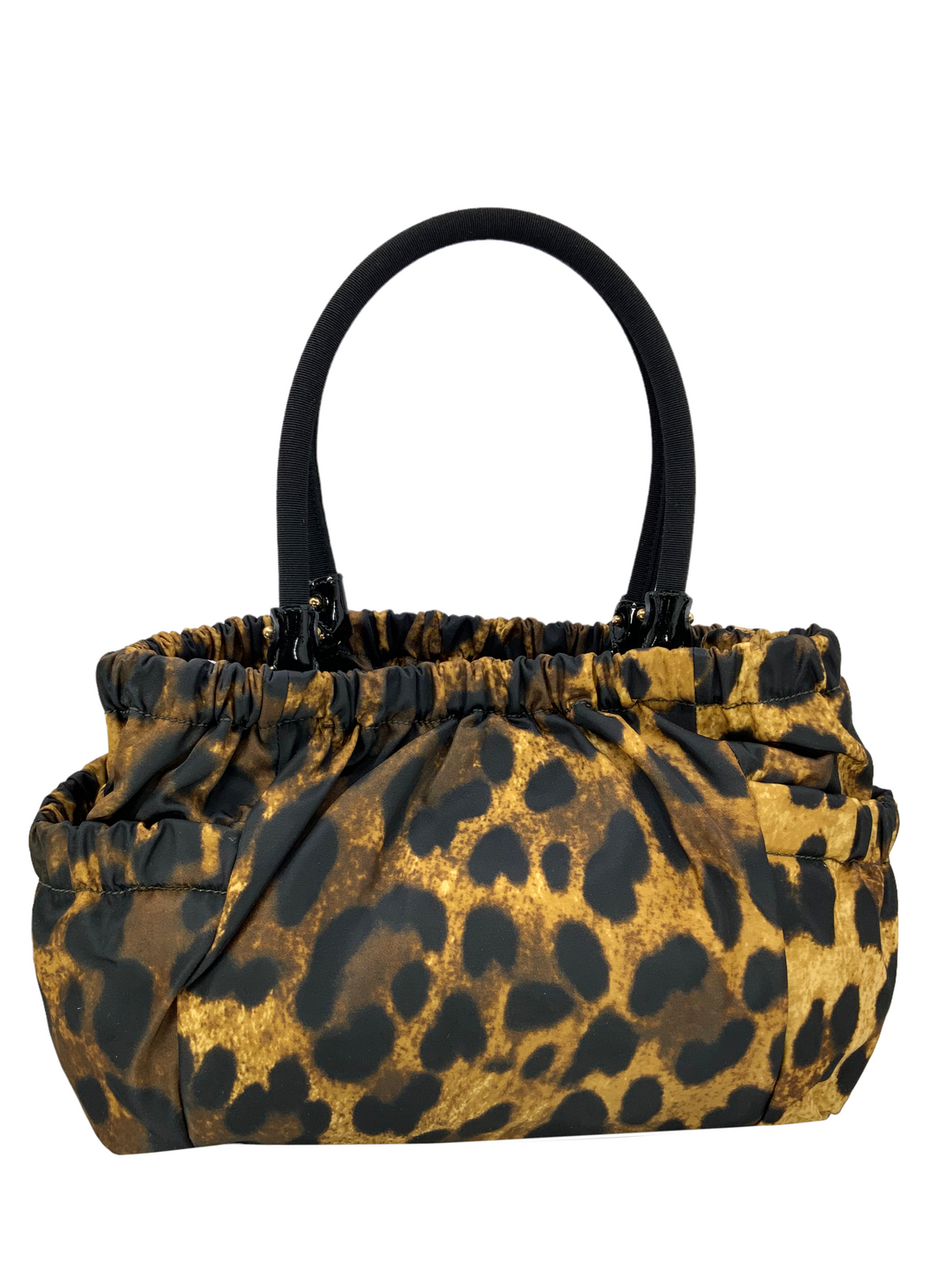 希少✨Salvatore Ferragamo Animal Boston Bag Salvatore Ferragamo Nylon Patent Leather Trim Vara Bow Tote