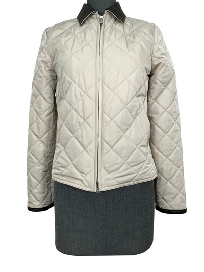 LORO PIANA Halit Quilted Leather Trim Jacket Size S NEW-Consigned Designs