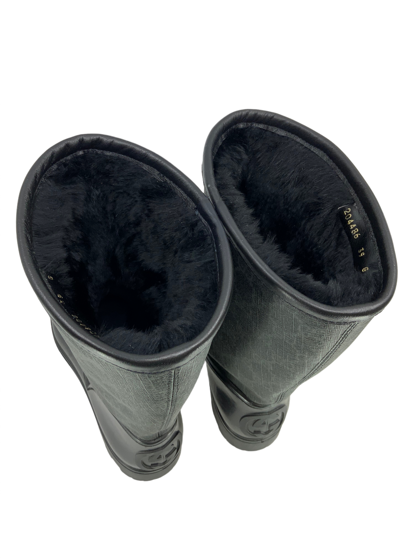Gucci Prato GG Monogram Canvas Rain Boots Size 9 Consigned Designs