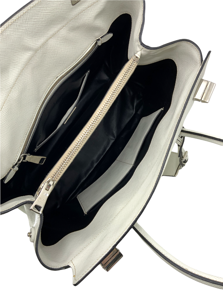 Prada Saffiano Cuir Large Twin Tote Bag - Consigned Designs Prada Saffiano Cuir Large Twin Tote Bag - Consigned Designs