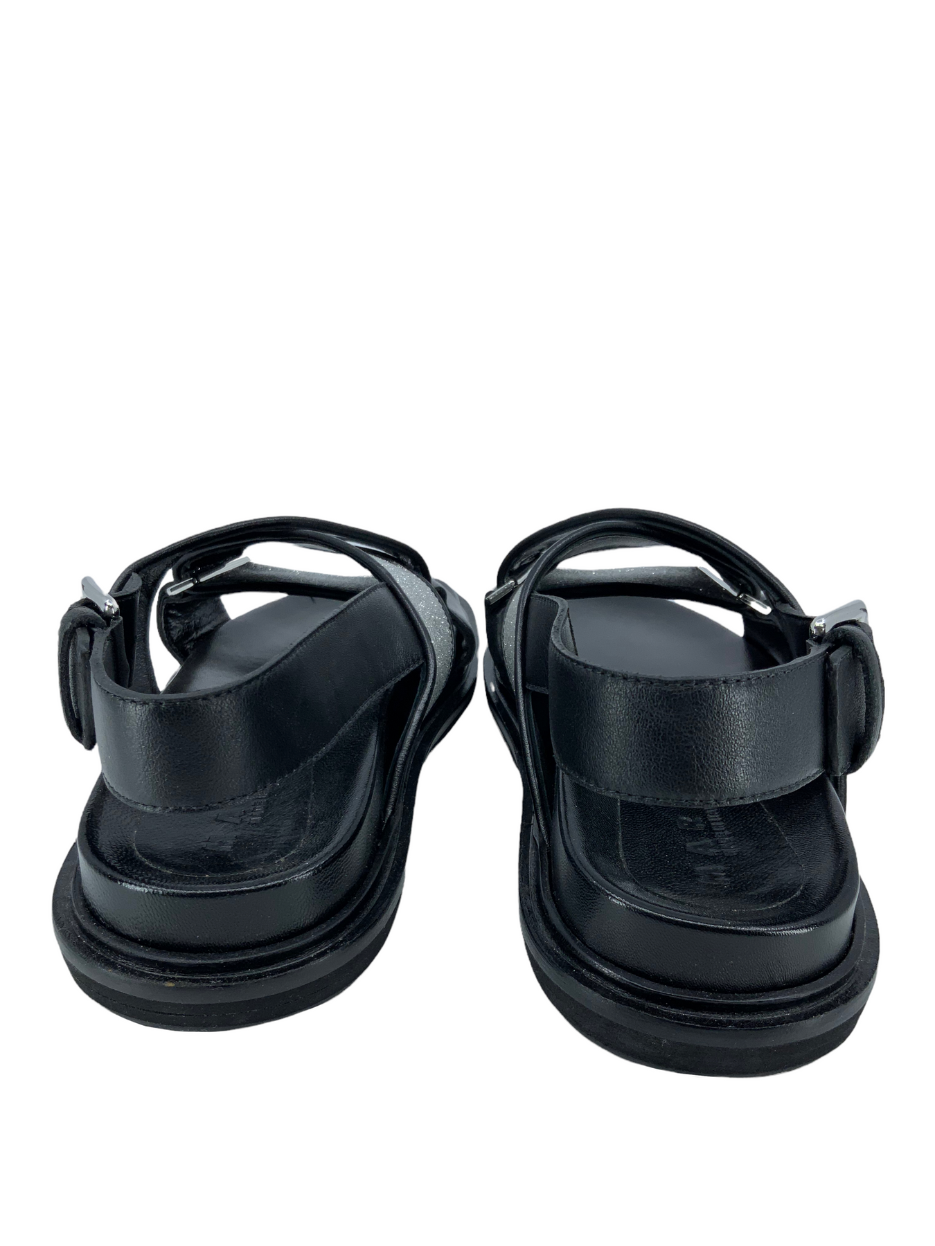 MARNI Fussbett Leather Glitter Sandals Size Consigned Designs