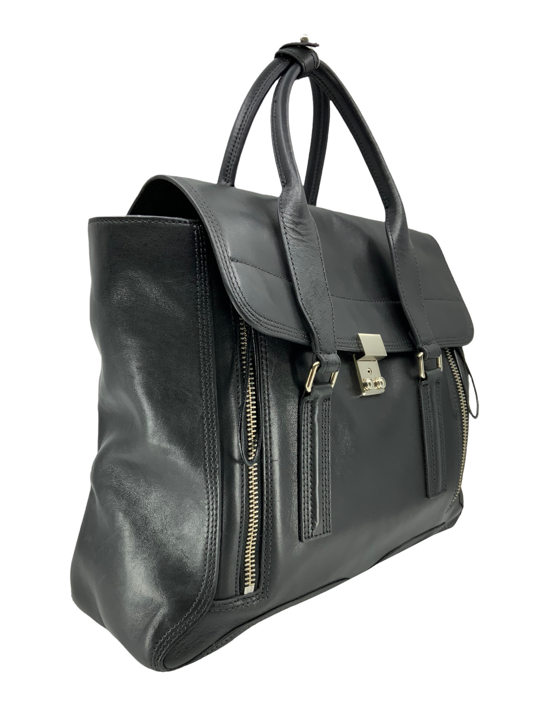 3.1 Phillip Lim Pashli Large Leather Satchel Bag Consigned Designs