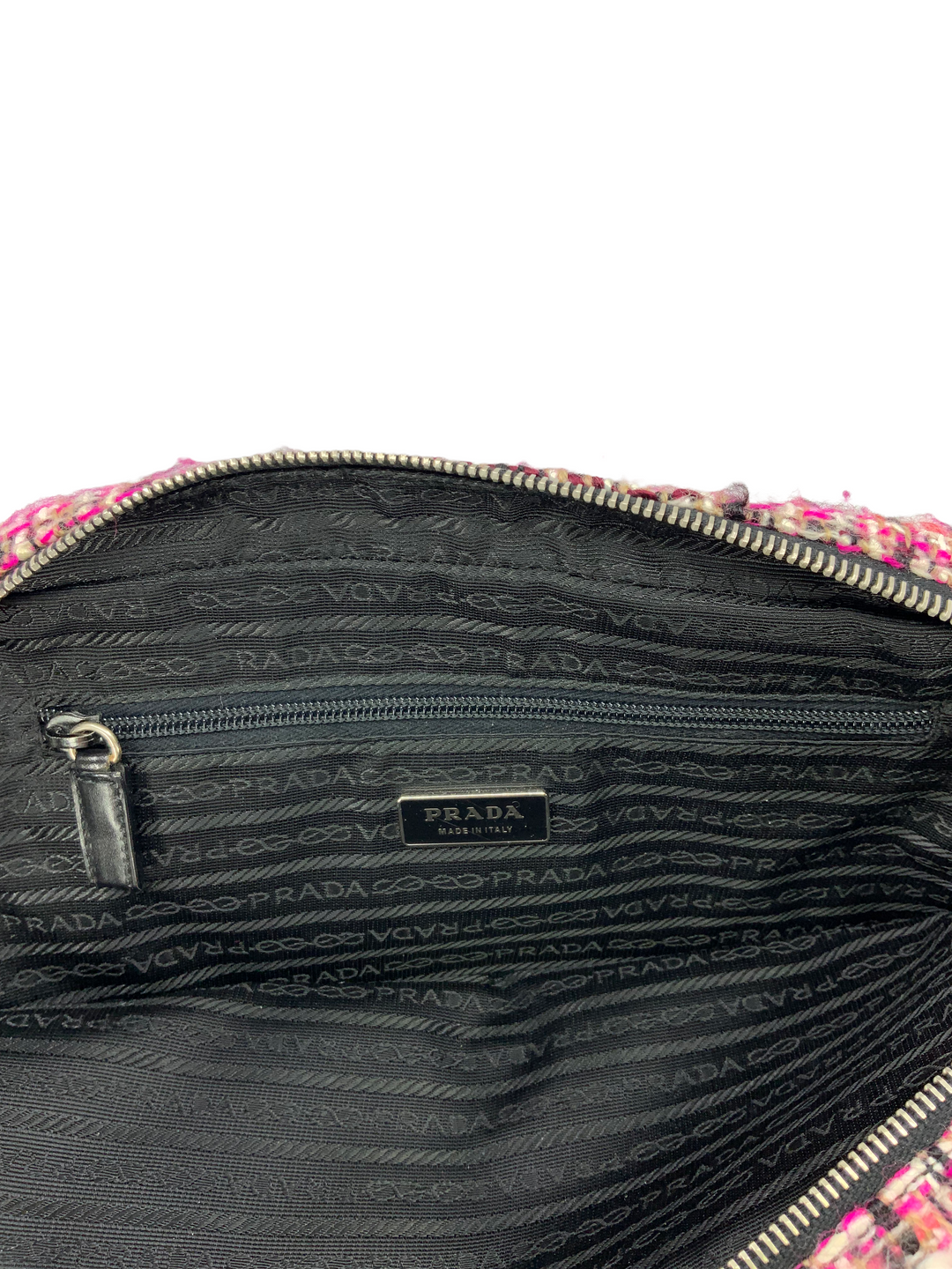 バッグ 05AW PRADA leather boston bag archive PRADA Tweed Leather Boston Bag - Consigned Designs