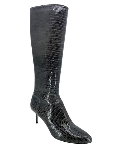 Jimmy Choo Snakeskin Knee-High Boots Size 11-Consigned Designs