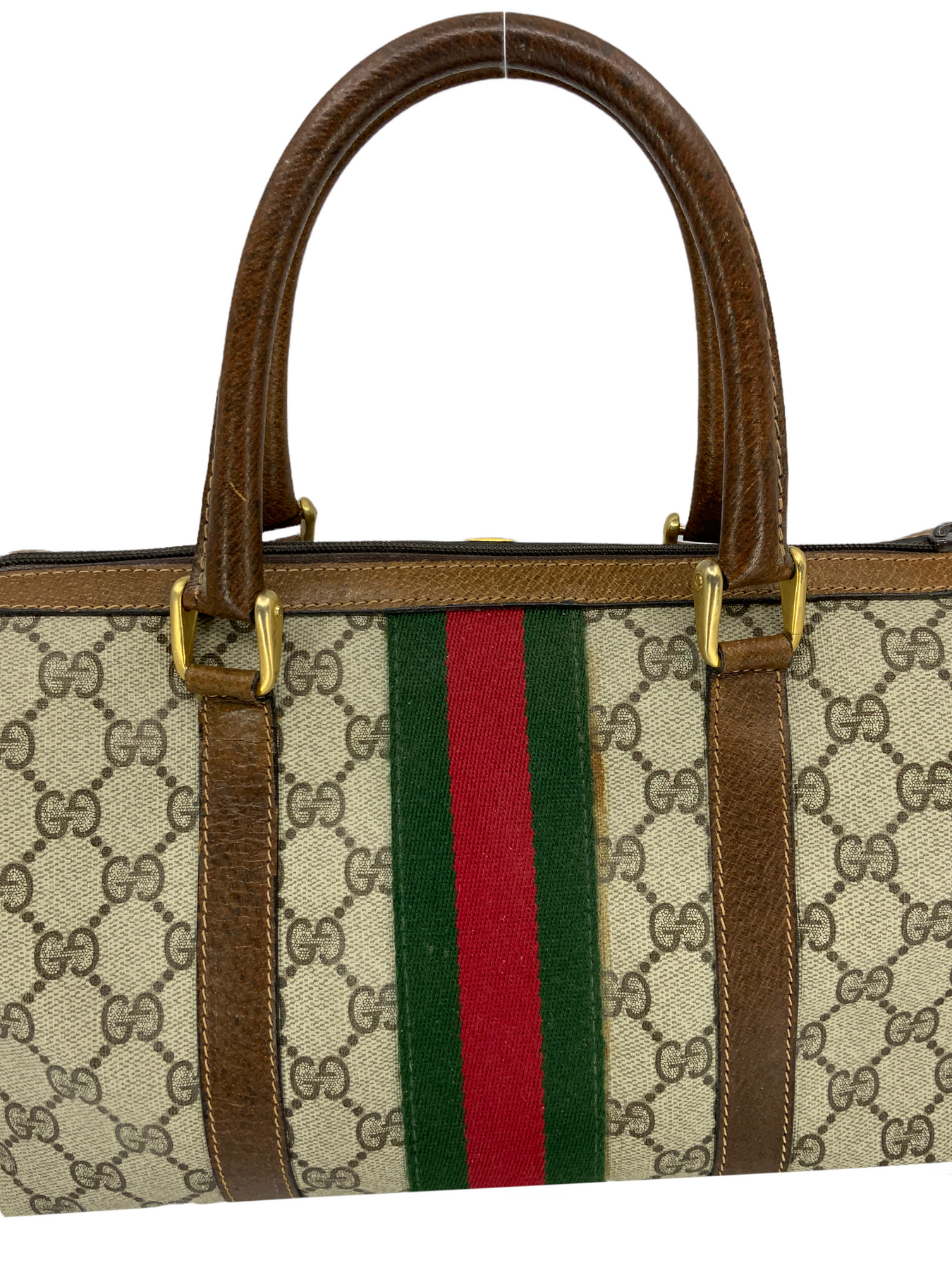 vintage gucci monogram tote bag