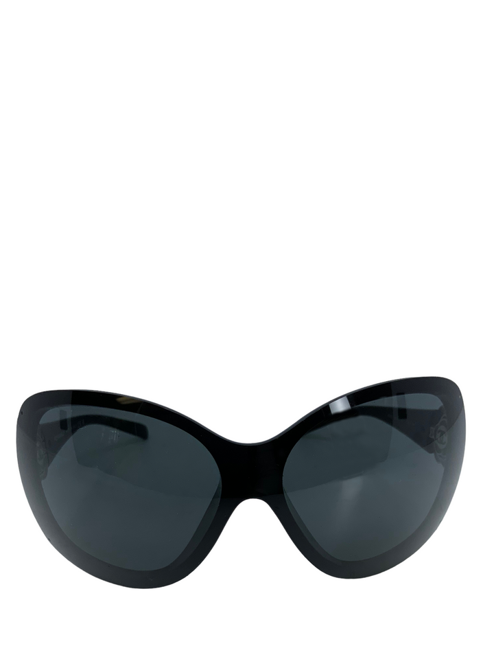 CHANEL 帽子 CHANEL CC Logo Camellia Flower Sunglasses 6032 - Consigned