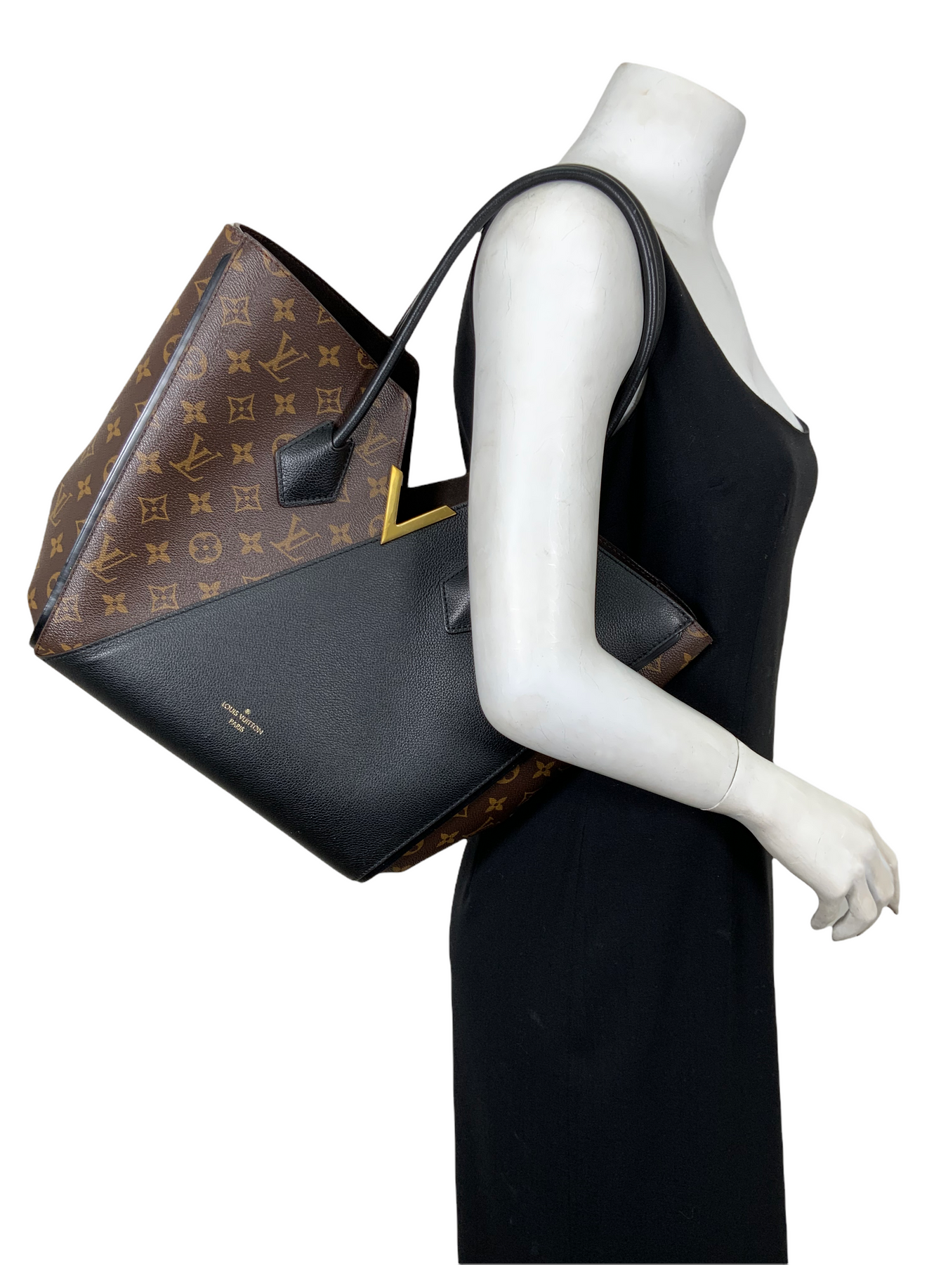 LOUIS VUITTON KIMONO MONOGRAM CANVAS & LEATHER MM HANDBAG/ TOTE