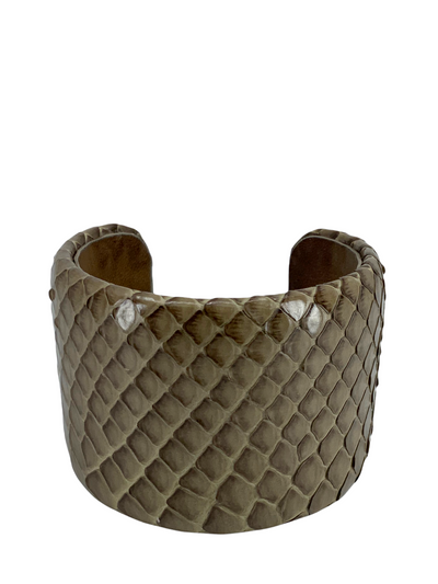 Brunello Cucinelli Wide Python Cuff Bracelet-Consigned Designs