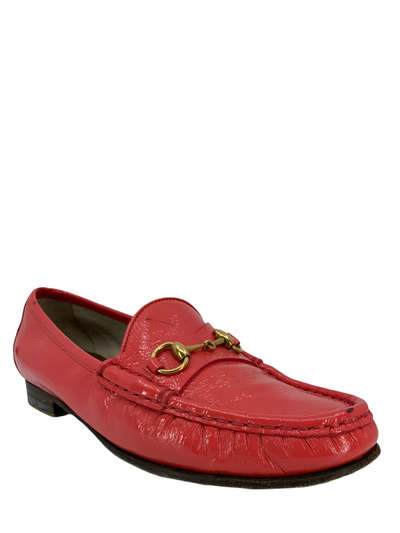 Gucci Classic Patent Leather Horsebit Loafers Size 8-Consigned Designs