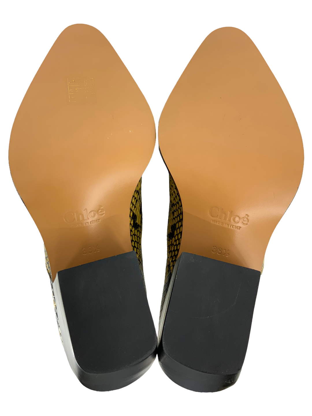 【送料 関税込】Chloe Rylee snake-effect leather boots CHLOE Rylee Snake-Effect Leather Ankle Boots Size 8.5