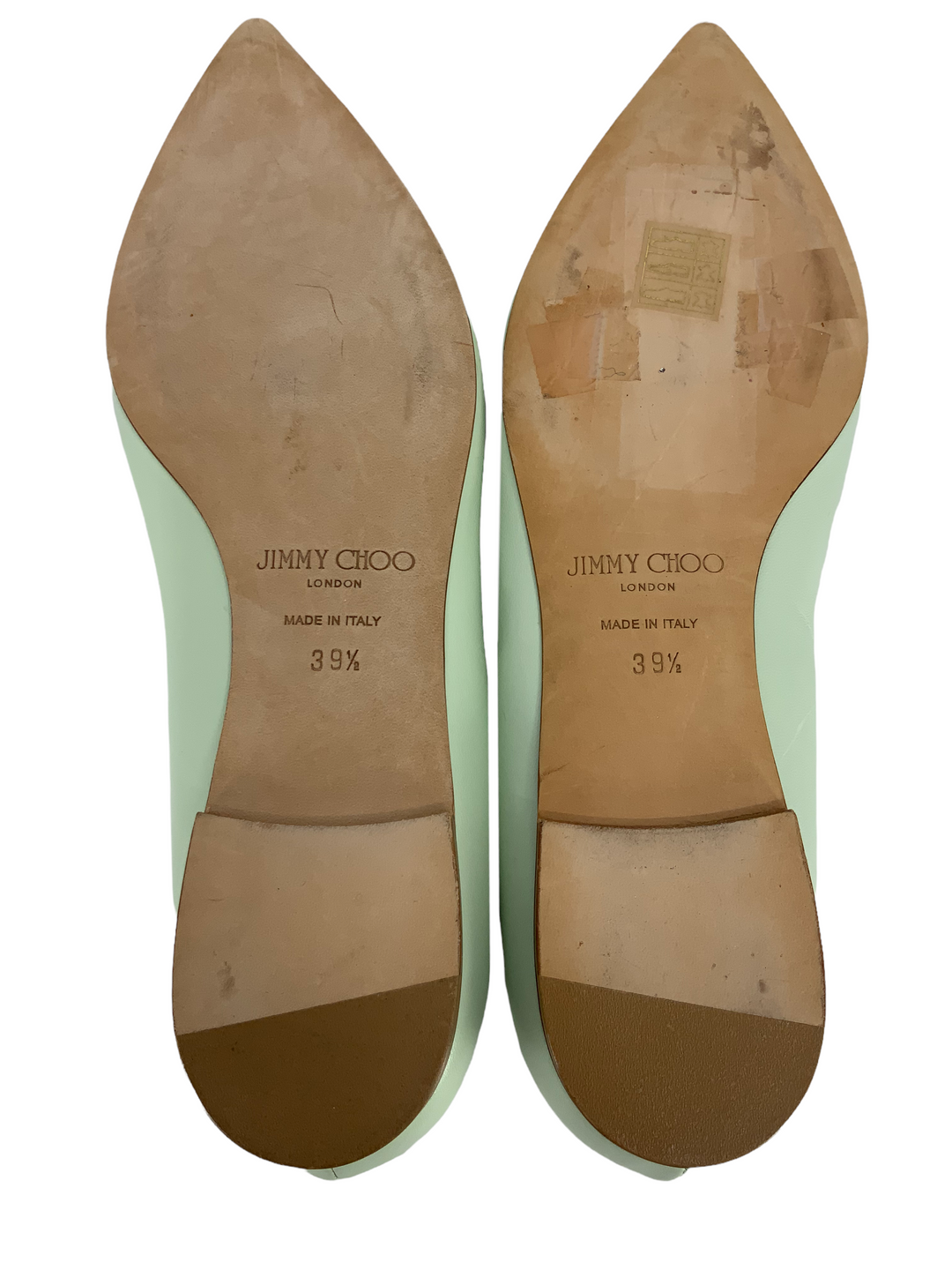 Jimmy Choo Love Leather Point Toe Flats Size 9.5 - Consigned Jimmy Choo Love Leather Point Toe Flats Size 9.5 - Consigned