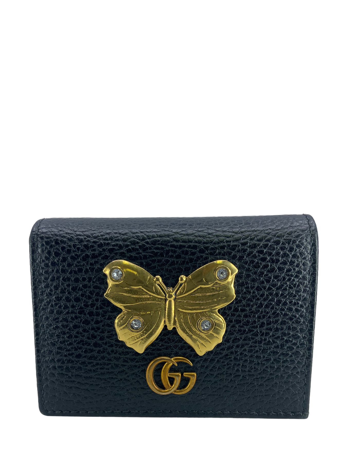 Gucci butterfly wallet black Clearance