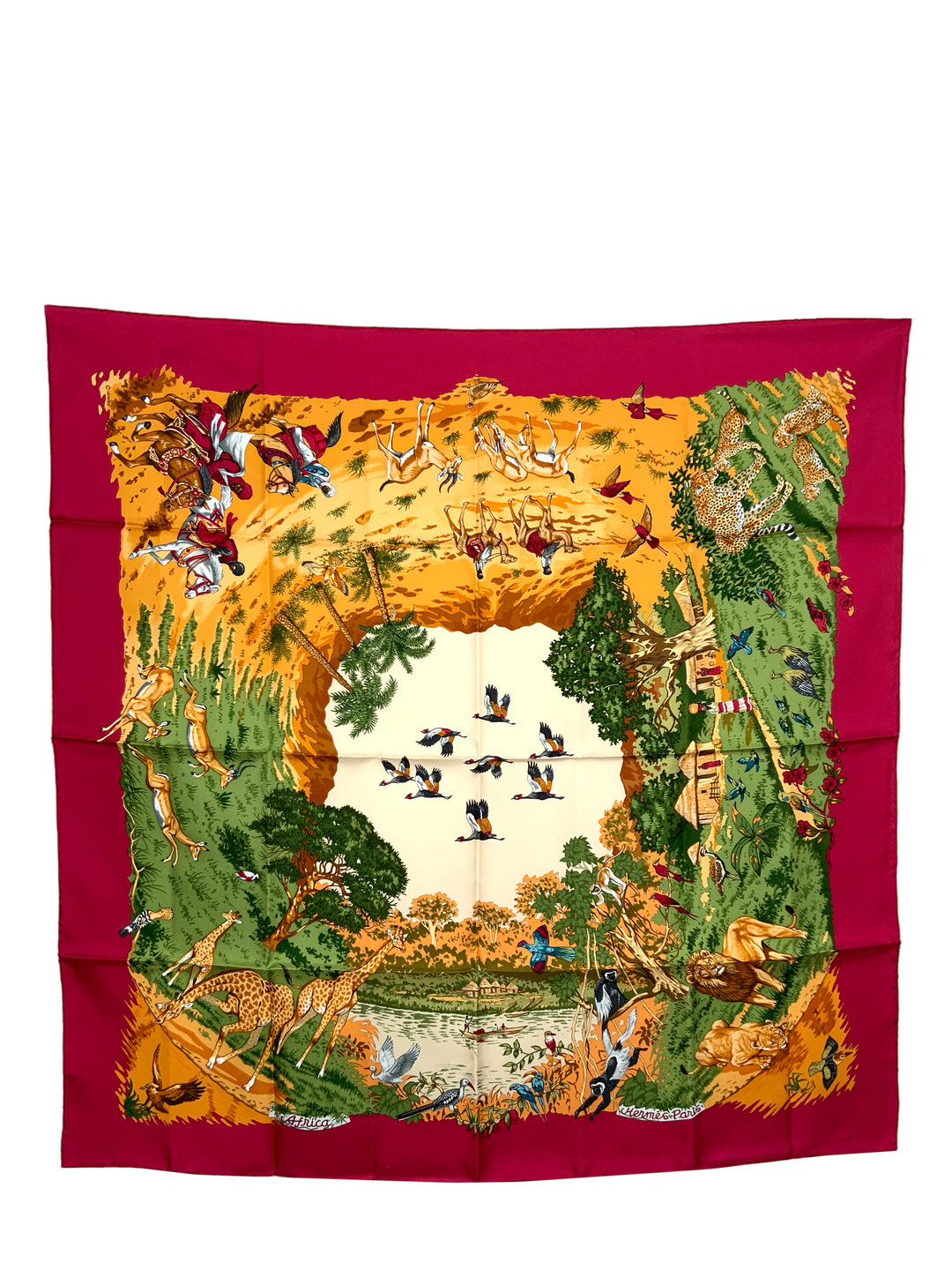 HERMES Africa Silk Scarf 90 - Consigned Designs