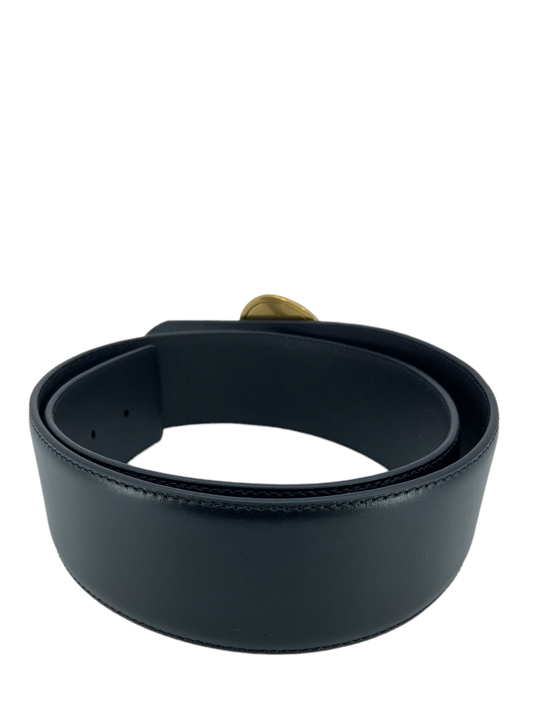 SAINT LAURENT Cabachon Buckle Leather Belt Size 80 SAINT LAURENT Cabachon Buckle Leather Belt Size 80