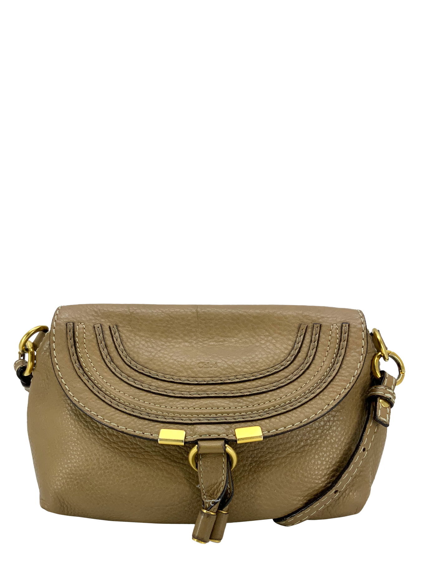 Chloe Leather Marcie Pochette Crossbody Bag - Consigned Designs