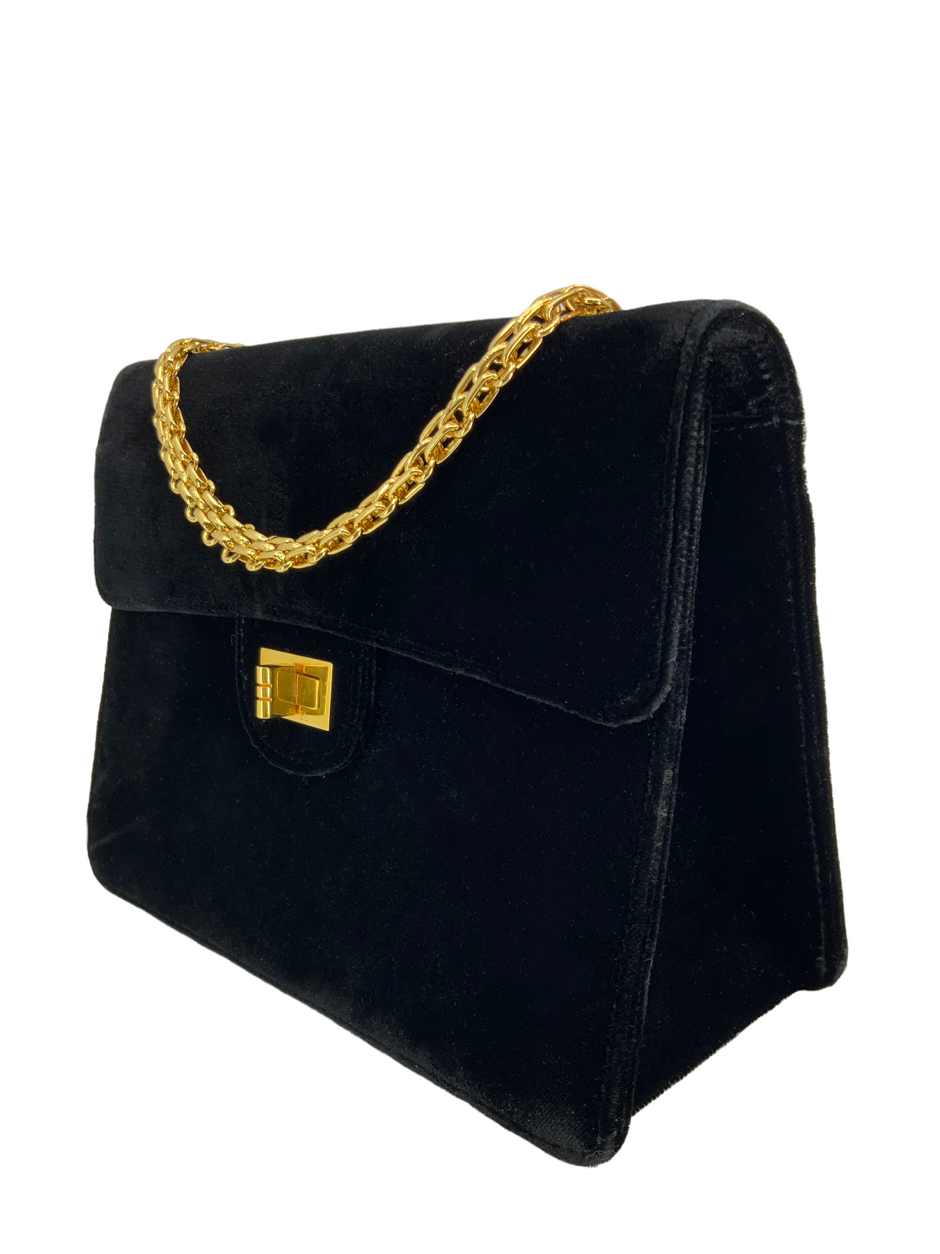 Vintage Chanel Velvet hand bag. On website search for AO35481