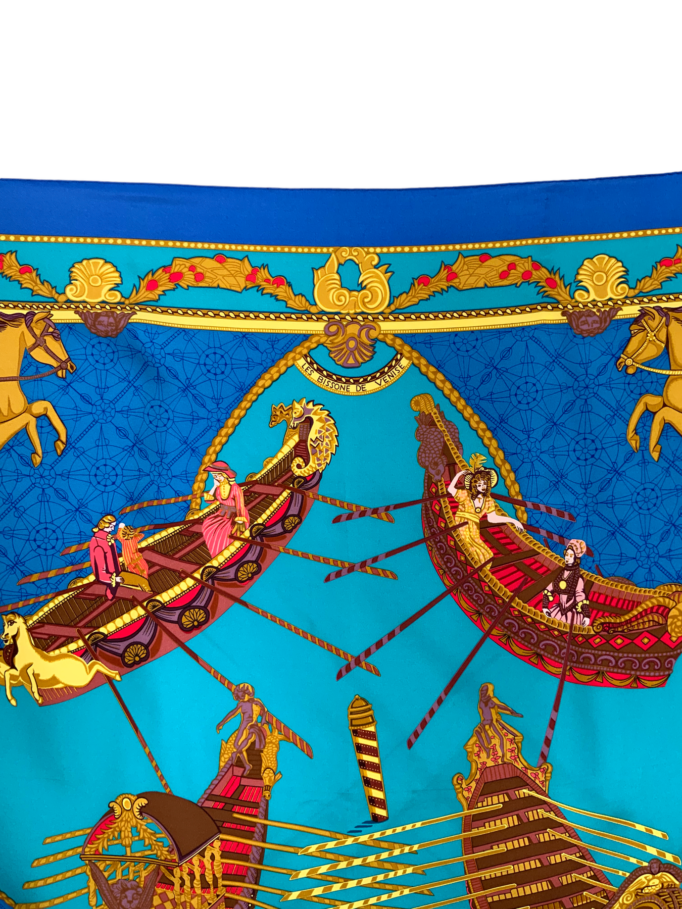 Hermes Les Bissone de Venise Silk Scarf 90 - Consigned Designs Hermes Les Bissone de Venise Silk Scarf 90 - Consigned Designs