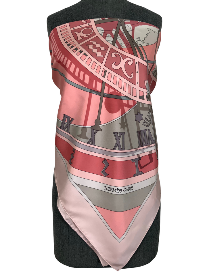Hermes Mecanique Du Temps Silk Scarf 90 - Consigned Designs