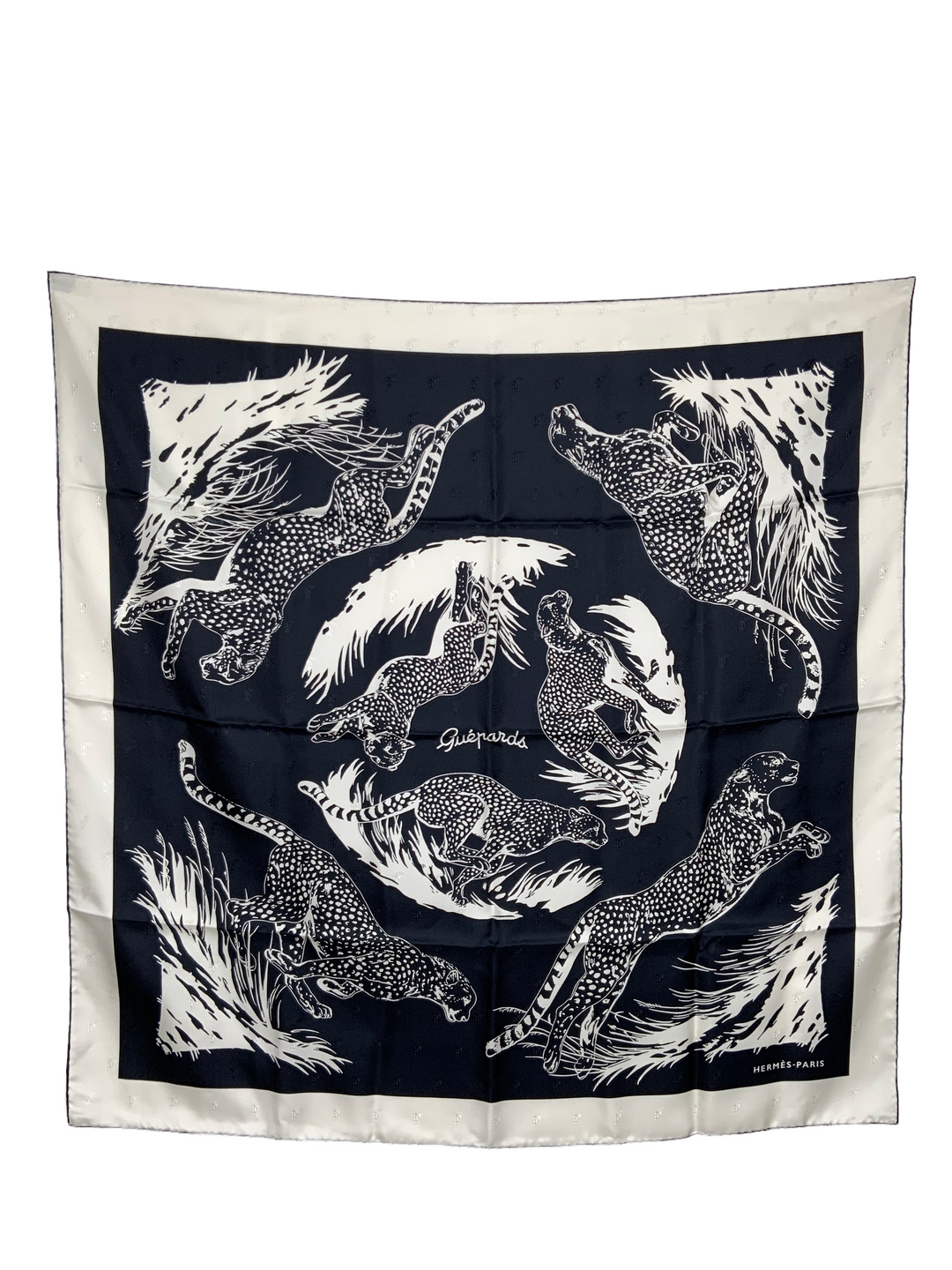 Hermes Guepards Silk Jacquard Scarf 90 - Consigned Designs Hermes Guepards Silk Jacquard Scarf 90 - Consigned Designs
