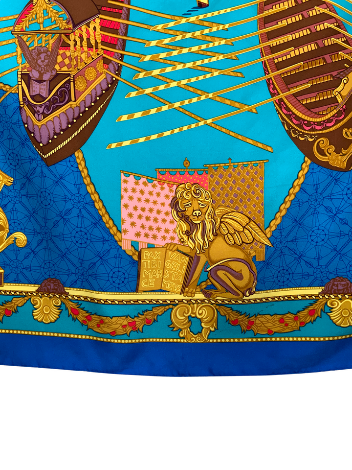 Hermes Les Bissone de Venise Silk Scarf 90 - Consigned Designs