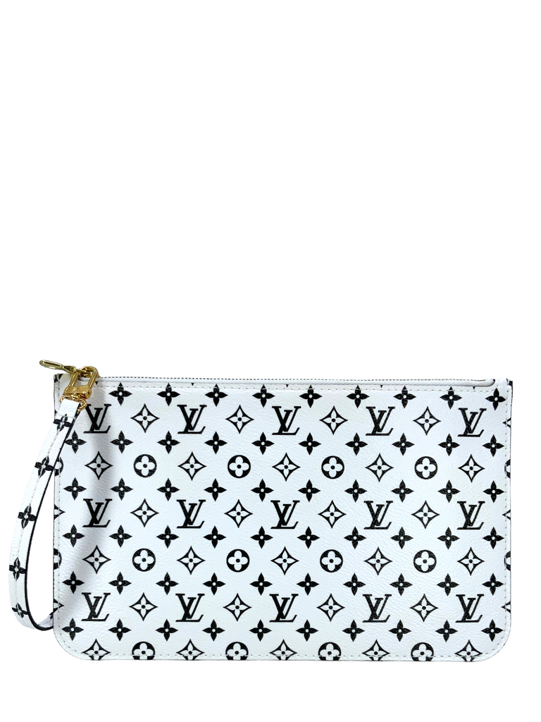 Louis Vuitton Crafty Jungle Neverfull mm Pochette Wristlet New