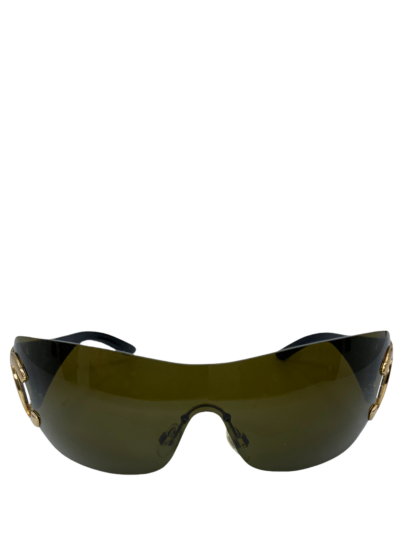 CHANEL Frameless CC Logo Sunglasses 4125 Black 112466