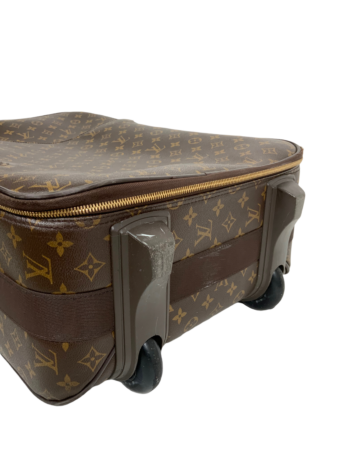 Louis Vuitton Monogram Canvas Leather Pegase 50 cm Luggage at 1stDibs
