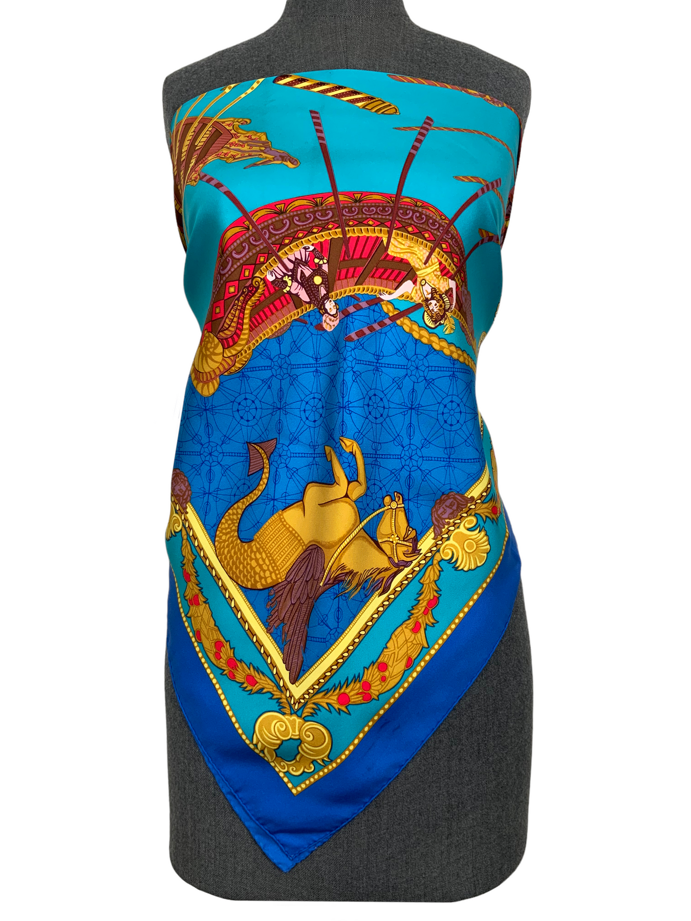 Hermes Les Bissone de Venise Silk Scarf 90 - Consigned Designs Hermes Les Bissone de Venise Silk Scarf 90 - Consigned Designs