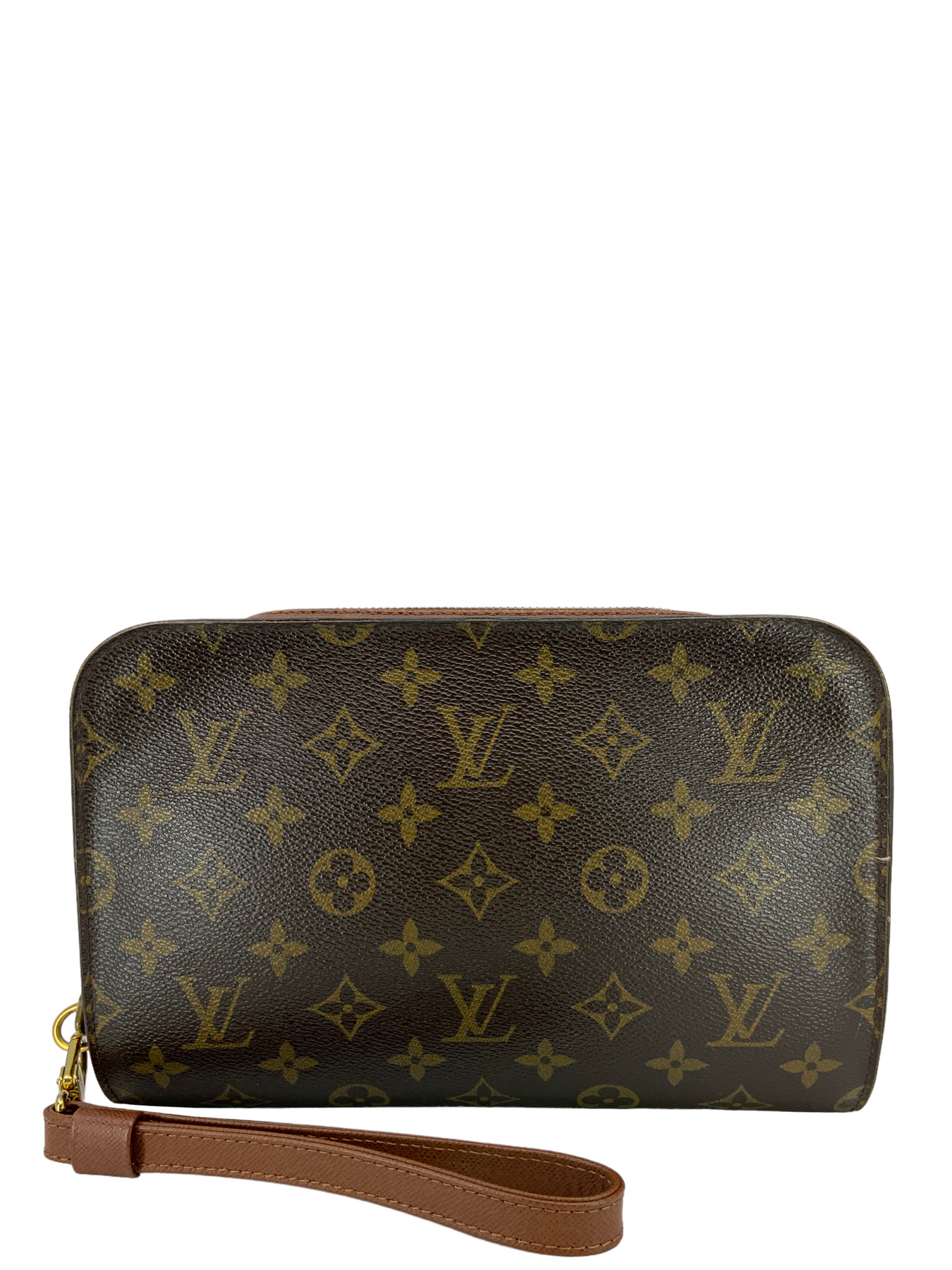 Louis Vuitton Classic Orsay Clutch Bag Pouchette w/ Wrist Strap