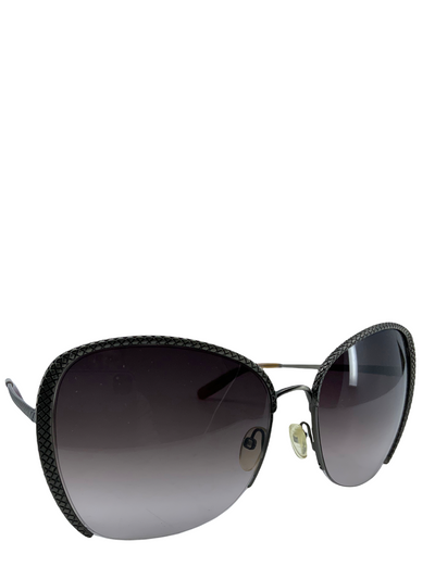Bottega Veneta BV 200/S Oversized Intrecciato Sunglasses-Consigned Designs
