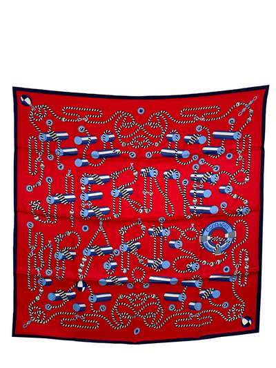 Hermes Silk Cordages Scarf 70-Consigned Designs