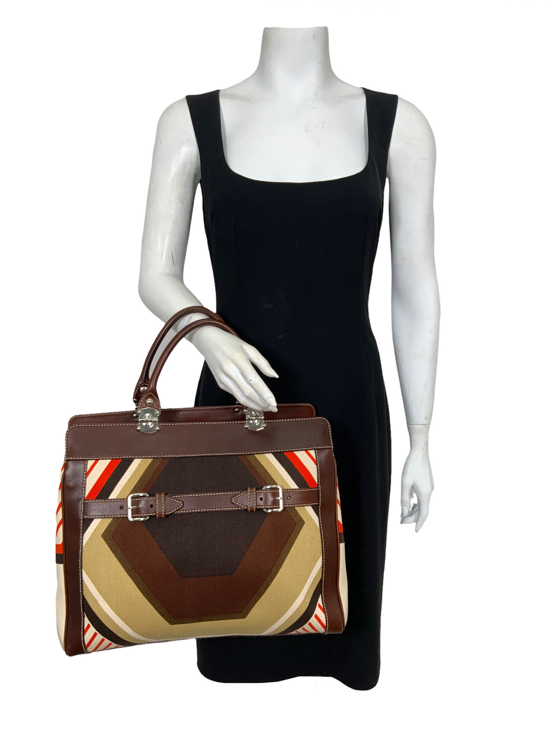 Miu Miu Canvas and Leather Patchwork Tote - Consigned Designs