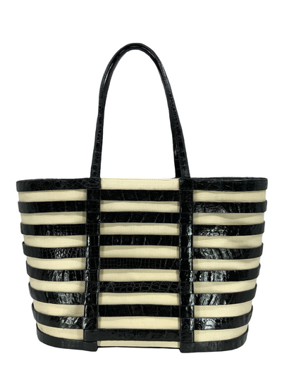 Nancy Gonzalez Medium Crocodile Basket Tote-Consigned Designs