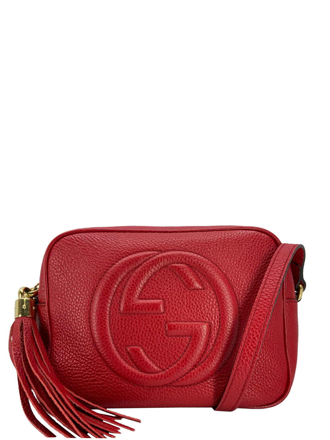 GUCCI SOHO ディスコバッグ Authentic Gucci Soho Disco Black Pebbled Leather Crossbody
