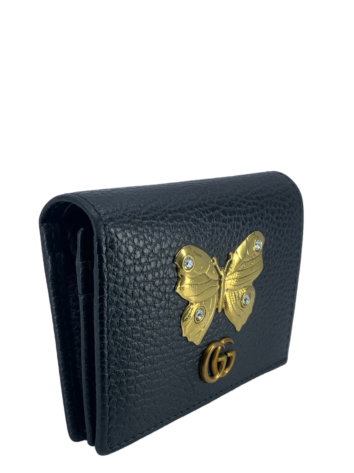 Gucci GG printed Butterfly pumpkin card case wallet