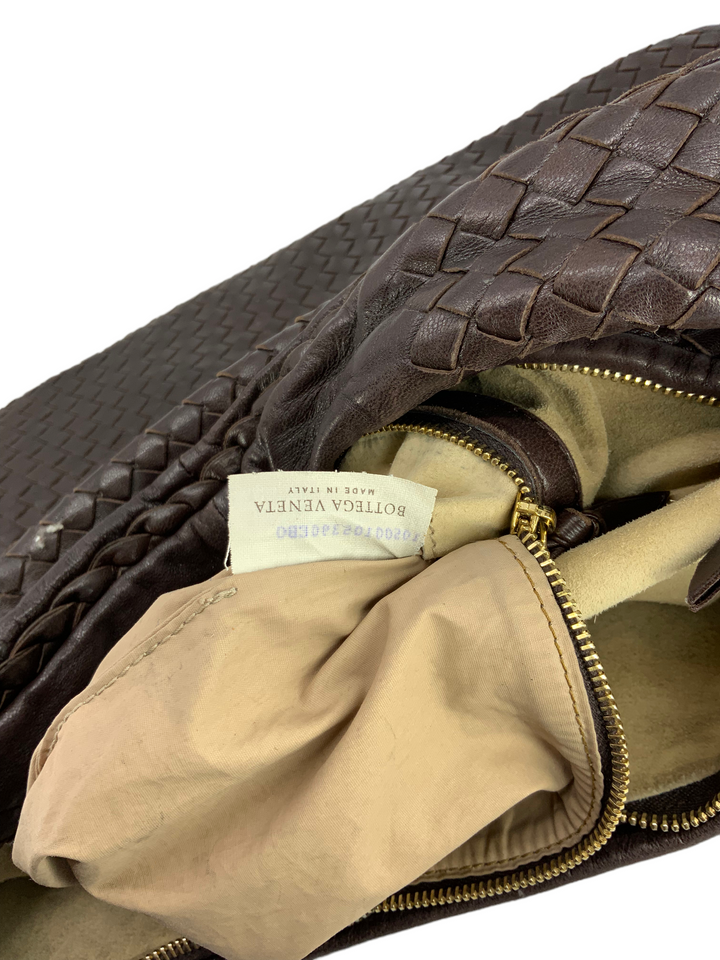 ★良品・保存袋付き★BOTTEGA VENETA Hobo ホーボー ブラウン Yahoo!オークション -「ホーボー hobo」(ボッテガ・ヴェネタ