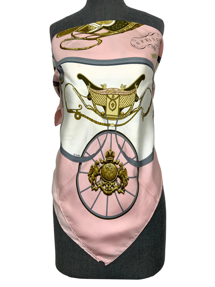 Hermes Springs Silk Scarf 90 - Consigned Designs