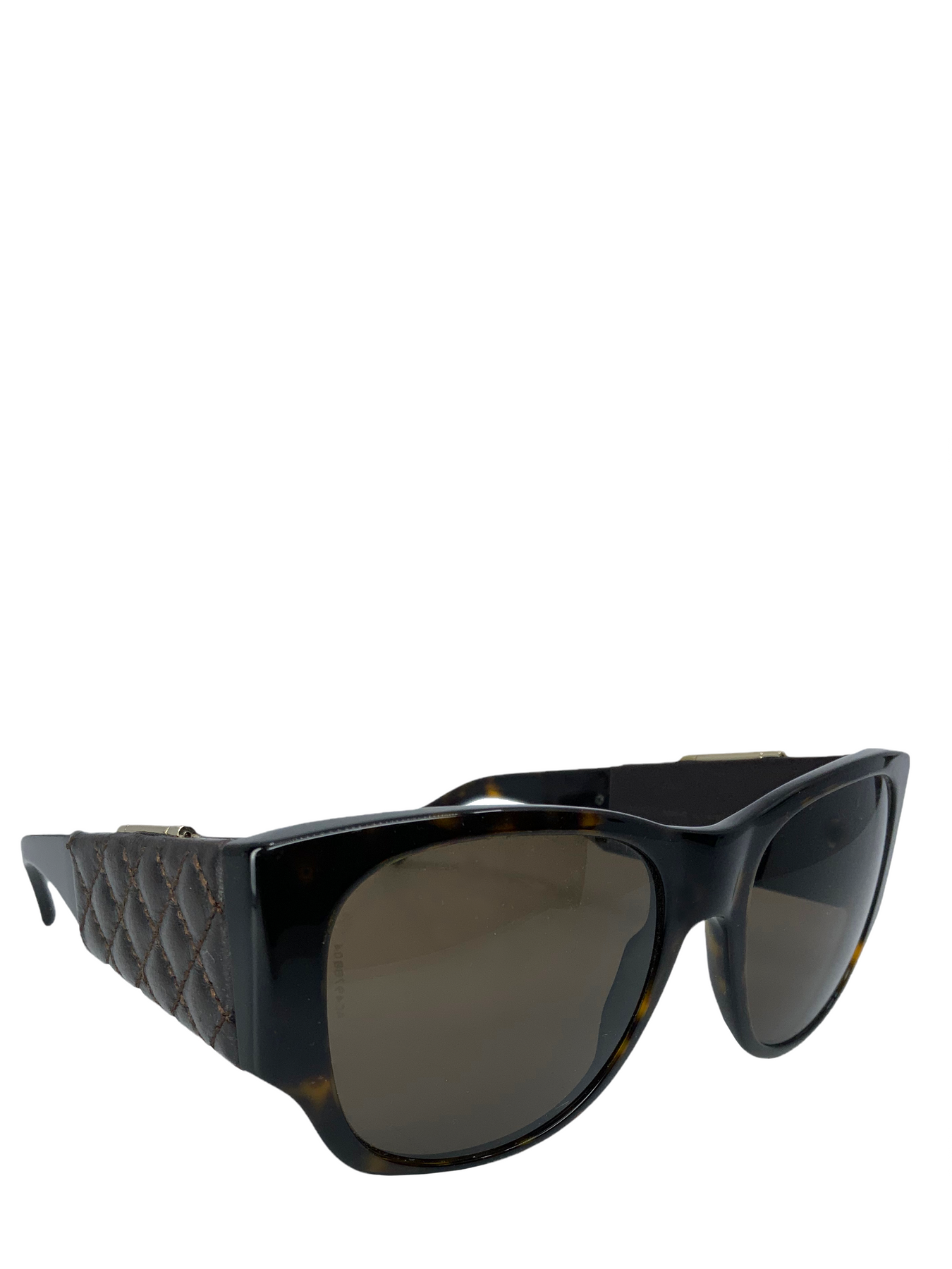 CHANEL Quilted Leather Side Mirror Sunglasses 5202 Q