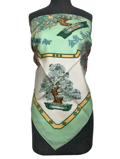 HERMES Bonsai Silk Scarf 90-Consigned Designs