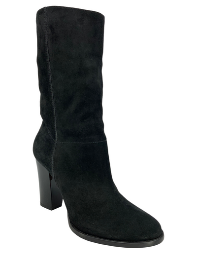 Jimmy Choo Music Tourmaline Suede Boots Size 7.5-Consigned Designs