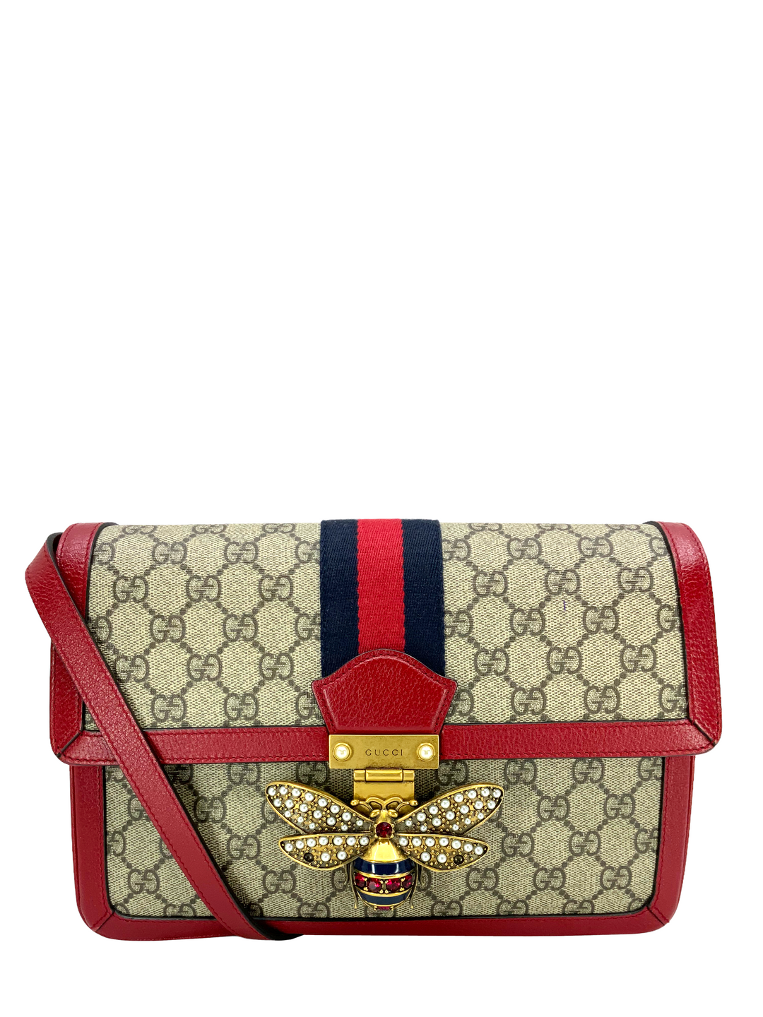 GUCCI GG Supreme Canvas Queen Margaret Shoulder Bag - Consigned GUCCI GG Supreme Canvas Queen Margaret Shoulder Bag - Consigned