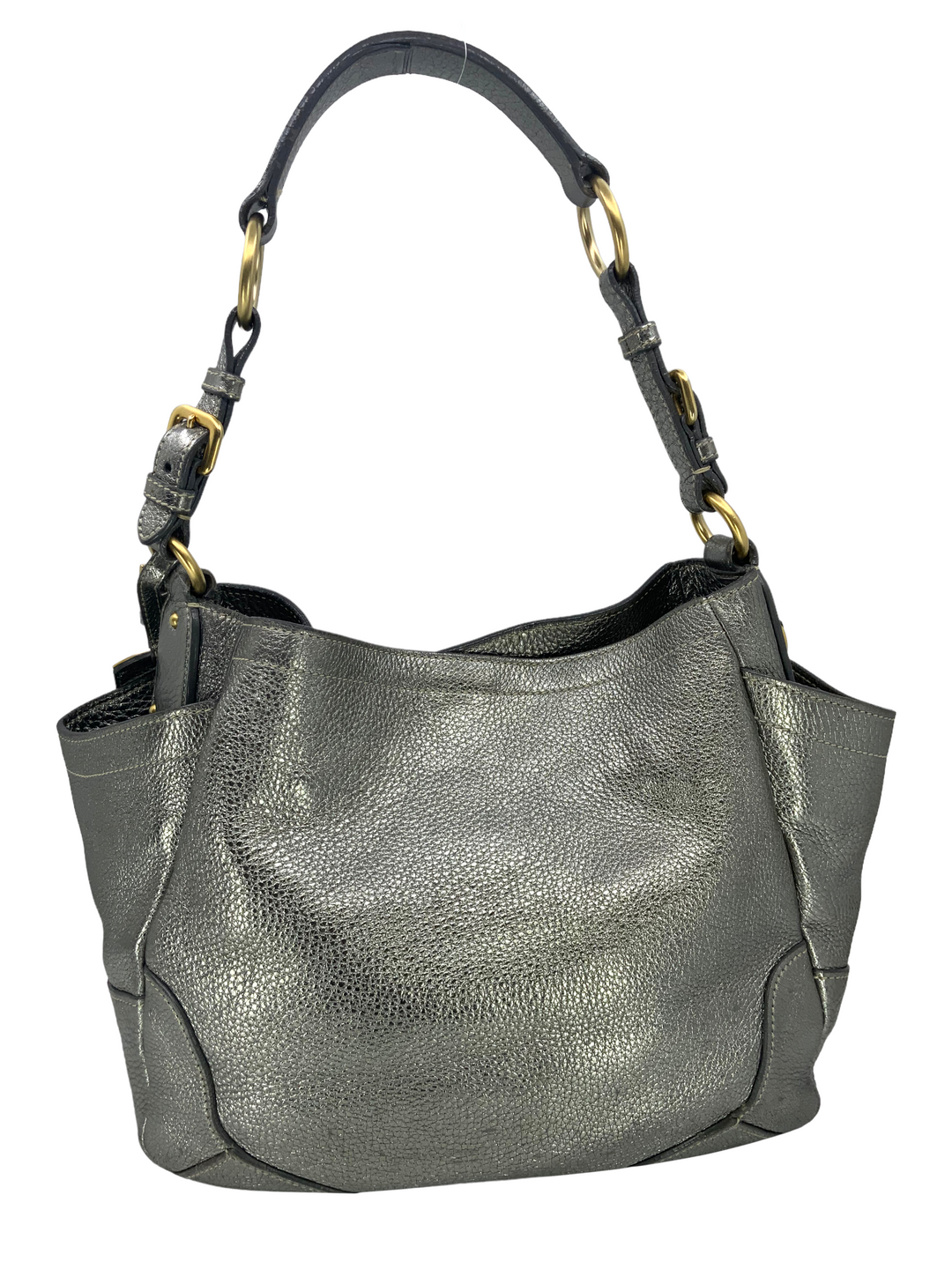 Prada Side Pocket Zip Vitello Daino Zip Hobo Bag - Consigned Designs