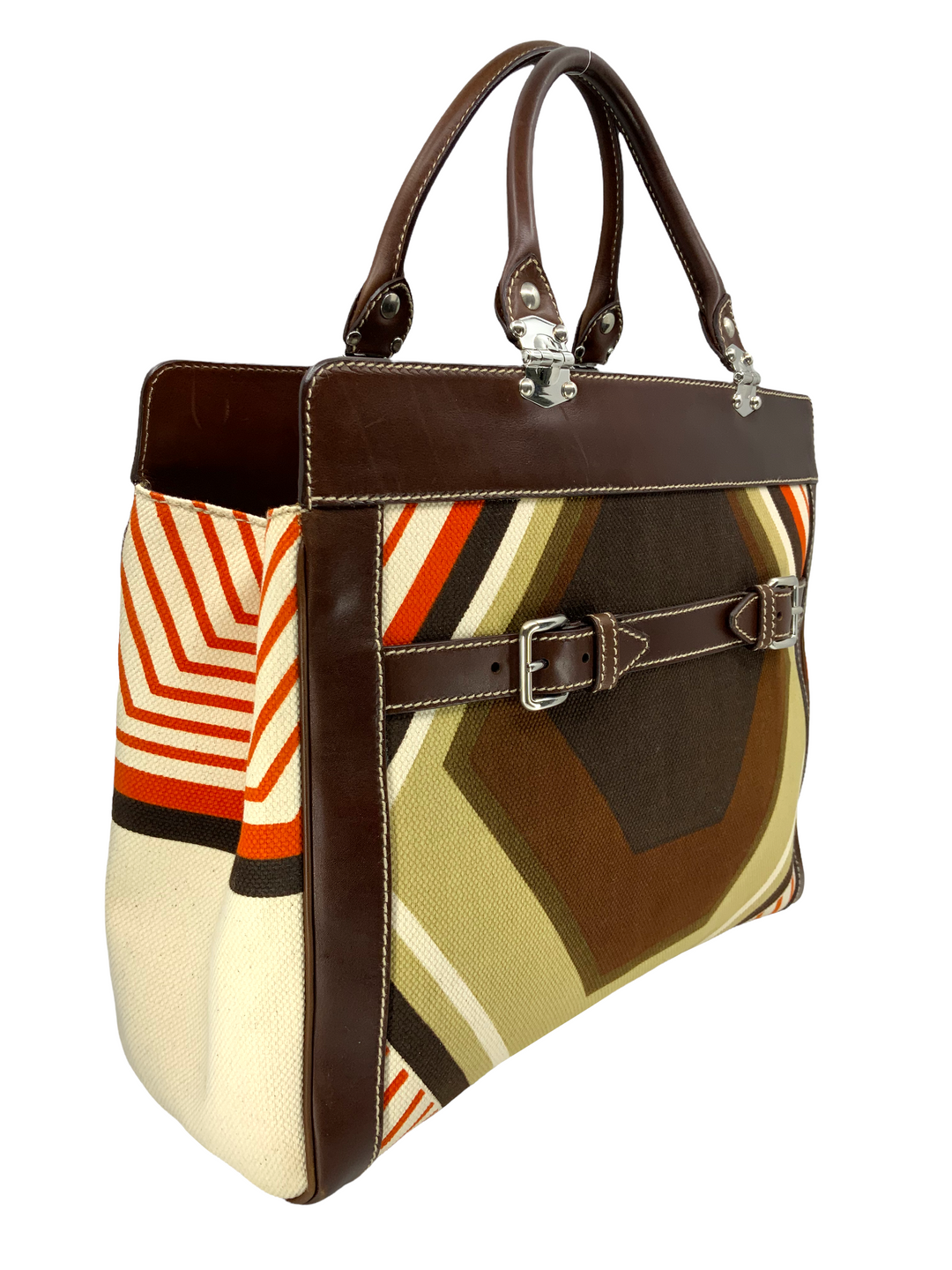バッグ miumiu archive canvas leather tote bag Miu Miu archive canvas leather tote bag | eBay