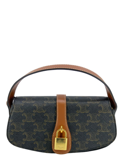 CELINE Triomphe Tabou Clutch on a Strap Bag-Consigned Designs