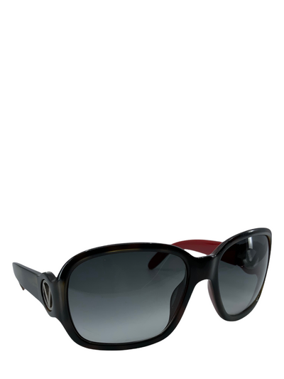 Valentino Tortoise Shell V Logo Sunglasses-Consigned Designs