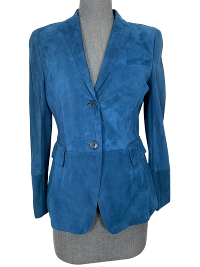 AKRIS Punto Goat Suede Blazer Jacket Size M-Consigned Designs