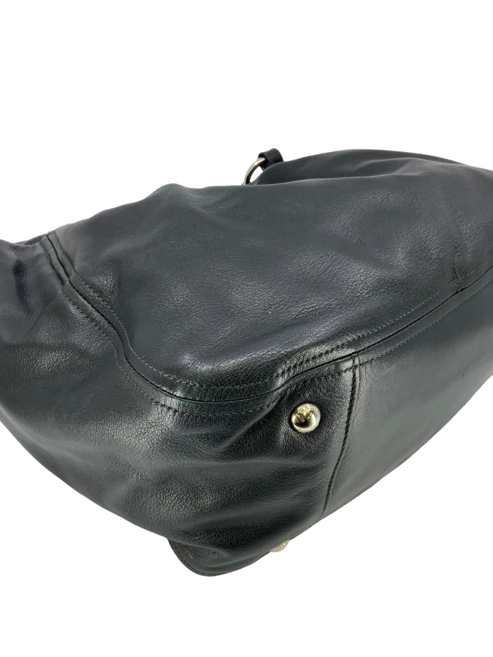 【関税&送料込】Prada City Leather Medium Hobo Bag Leather handbag Prada Black in Leather - 53083914