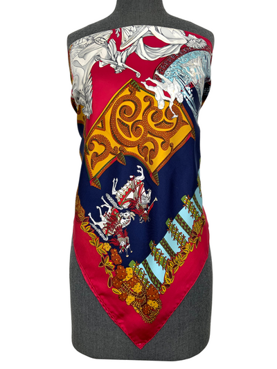 HERMES le Paradis du Roy Silk Scarf 90-Consigned Designs
