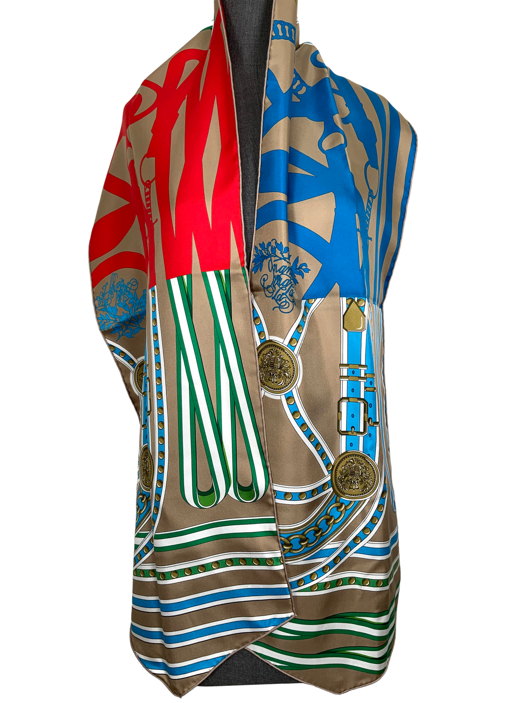 HERMES Grand Tralala Silk Muffler Scarf - Consigned Designs